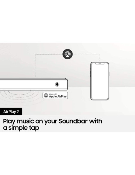 Barra de Sonido Samsung HW-S60A 5.0ch con Alexa y Bluetooth