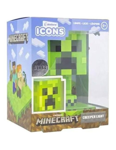 Lámpara de Noche Creeper Minecraft Paladone 12 cm