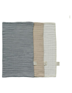 Pañales de Muselina Mebie Baby 3-Pack Azul Polvoriento