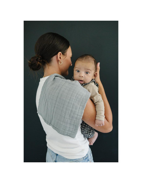 Pañales de Muselina Mebie Baby 3-Pack Azul Polvoriento