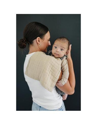 Pañales de Muselina Mebie Baby 3-Pack Azul Polvoriento