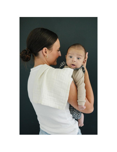 Pañales de Muselina Mebie Baby 3-Pack Azul Polvoriento