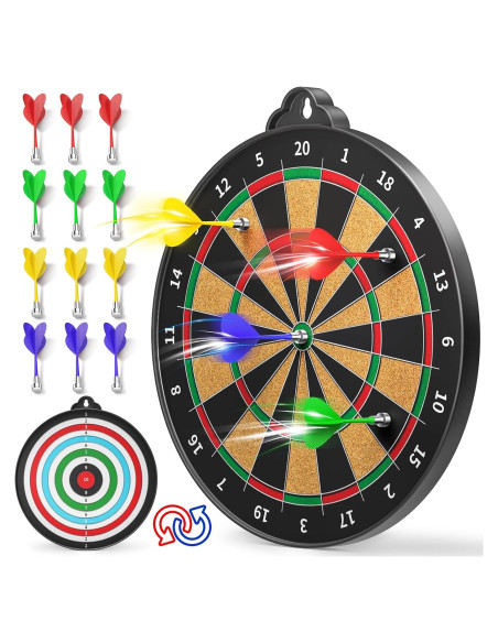 Tablero de Dardos Magnético Beayuck 35.56 cm para Niños