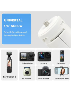 Trípode Mini TYUANDOUER Plegable para DJI Osmo Pocket 3 - Blanco 2