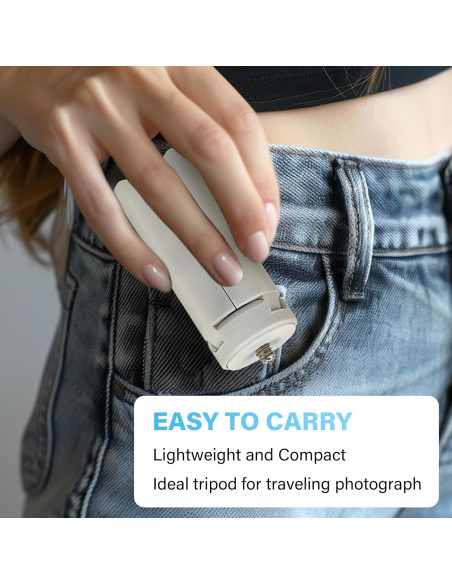 Trípode Mini TYUANDOUER Plegable para DJI Osmo Pocket 3 - Blanco