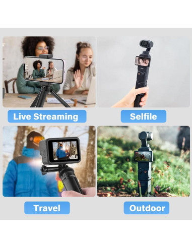 Trípode Mini TYUANDOUER Plegable para DJI Osmo Pocket 3 - Blanco
