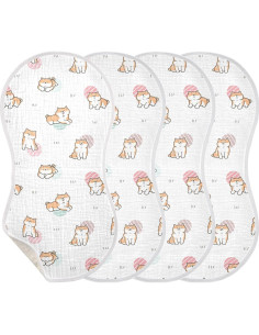 Pañales de Eructo Kigai de Algodón Shiba Inu 22x11cm 2