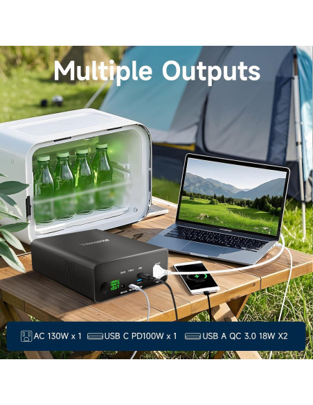 Banco de Energía Portátil 80000mAh NJF-K8 Carga Rápida 130W