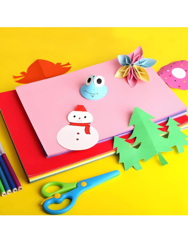 20 Tijeras de Seguridad Geegift para Niños 2-5 Años Color Mezclado