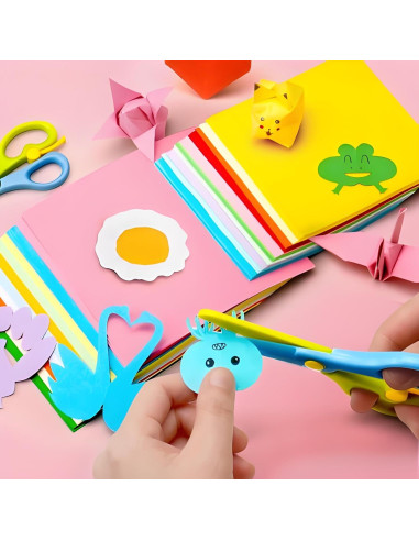 20 Tijeras de Seguridad Geegift para Niños 2-5 Años Color Mezclado