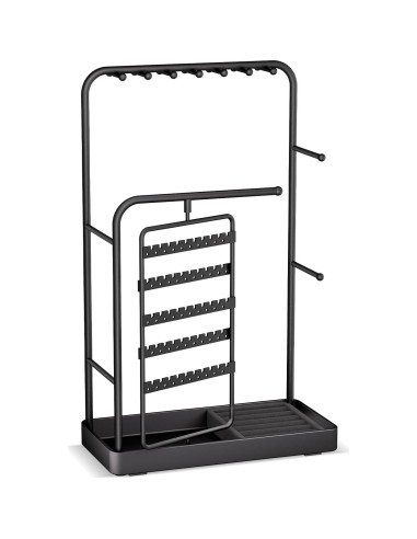 Soporte Organizador de Joyería Lolalet Negro, Rotatorio 360