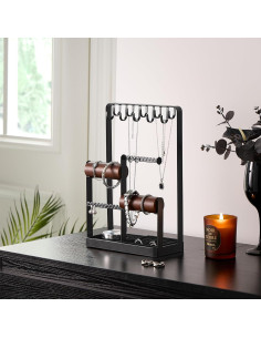 Organizador de Joyería Lolalet - Soporte Estético Negro 31 cm 2