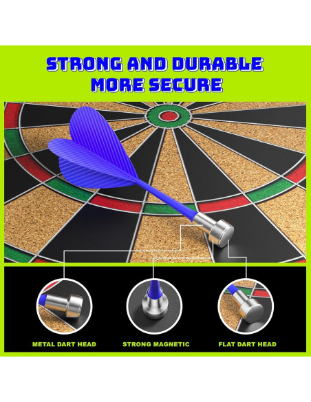 Tablero de Dardos Magnético Beayuck 35.56 cm para Niños