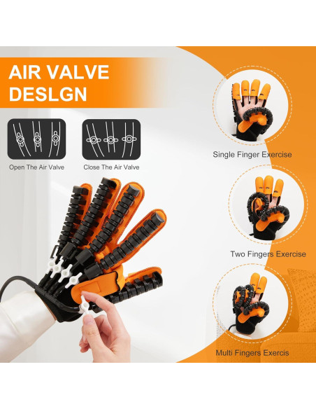 Guante Robótico de Rehabilitación BLIUJQ Mano Izquierda XL