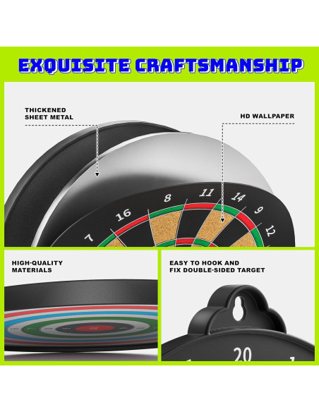 Tablero de Dardos Magnético Beayuck 35.56 cm para Niños