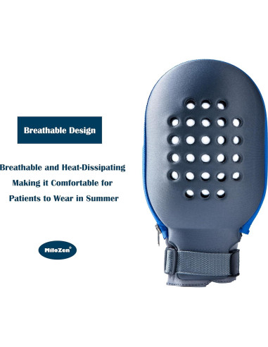 Guantes de restricción grandes MiloZen con cremallera y ventilación