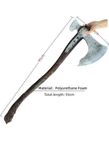 Hacha de Espuma PU Grande damdos 93cm para Cosplay Halloween
