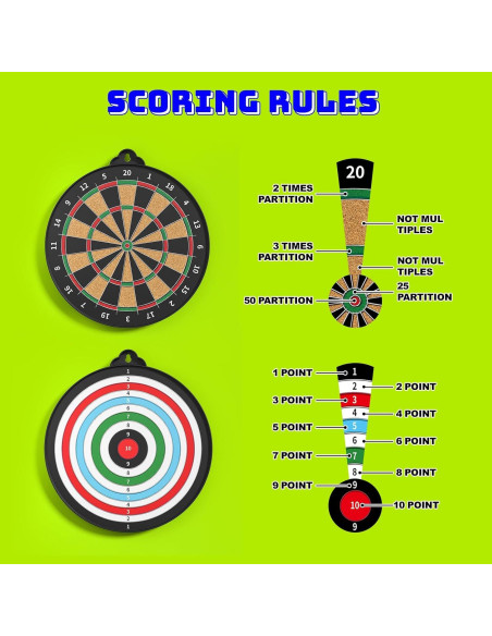 Tablero de Dardos Magnético Beayuck 35.56 cm para Niños