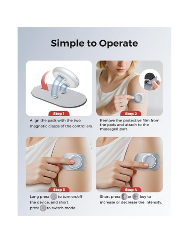 Estimulador Muscular TENS Inalámbrico Lanieney U8PRO 2 Canales