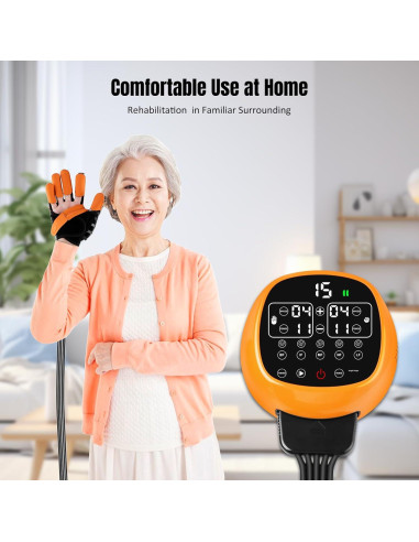 Guantes de Rehabilitación JBMBHC para Mano Izquierda L Naranja