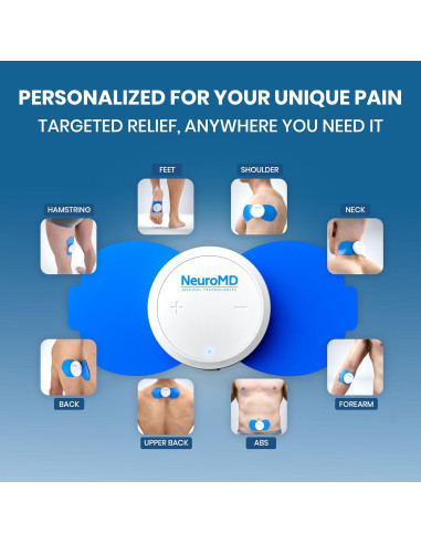 NeuroMD Estimulador Muscular TENS Inalámbrico para Alivio del Dolor