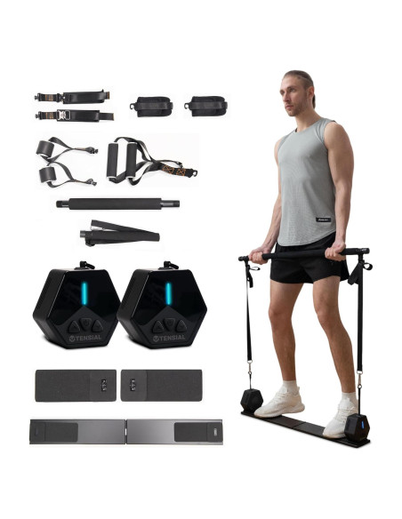 Gimnasio Portátil Inteligente Tensial TS02 - Resistencia Ajustable 6.35-59.87 kg
