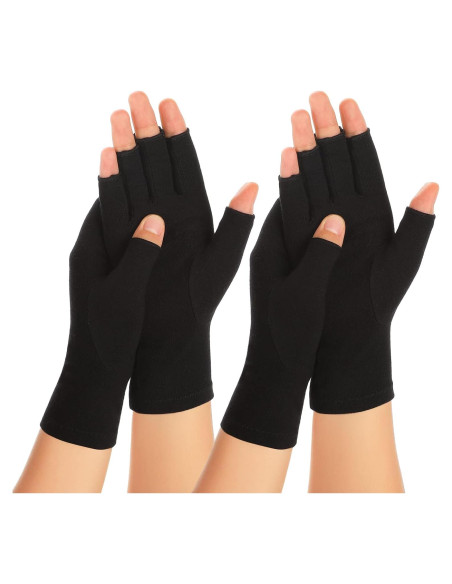 Guantes de Compresión Zexhoor para Artritis Sin Dedos - Alivio Dolor