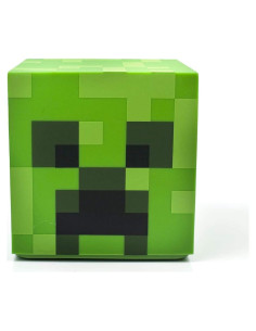 Lámpara de ambiente LED Minecraft Creeper 12.7 cm Verde