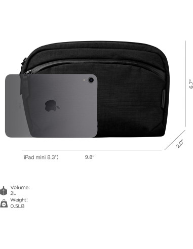 Bolsa de Hombro Compacta ALPAKA Flight Sling 2L 400D Negra