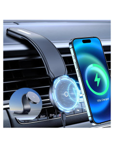 Montaje Magnético para Coche This Hill Cargador Inalámbrico 15W