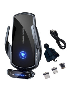 Soporte de Carga Inalámbrica para Automóvil AIYAFEIO 15W Negro