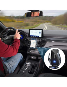 Soporte de Carga Inalámbrica para Automóvil AIYAFEIO 15W Negro 2