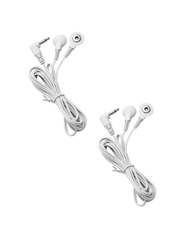 Cables de Conexión TENS VOVOU 3.5mm - 2 Paquetes Duraderos