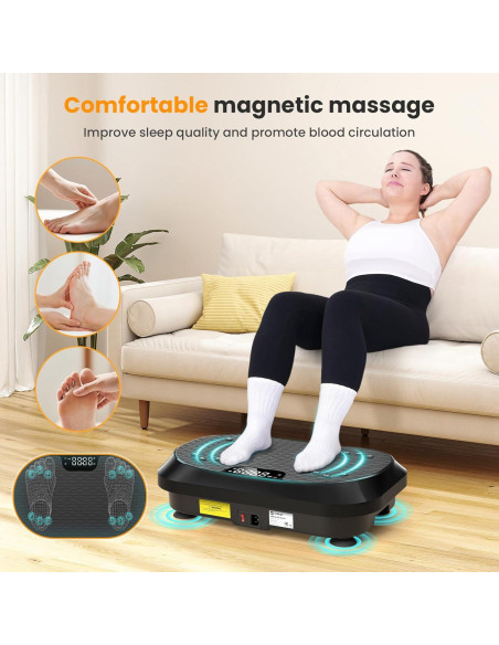 Máquina de Ejercicio Placa Vibrante Hifast S8HF-VP02 120 Velocidades