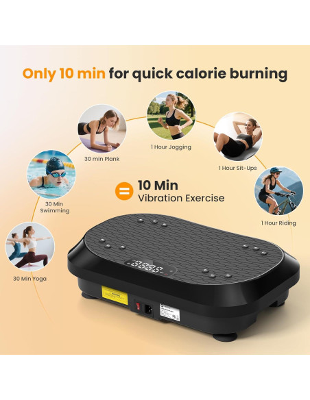 Máquina de Ejercicio Placa Vibrante Hifast S8HF-VP02 120 Velocidades