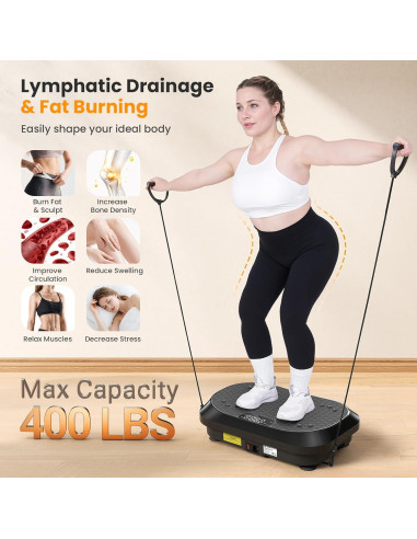 Máquina de Ejercicio Placa Vibrante Hifast S8HF-VP02 120 Velocidades