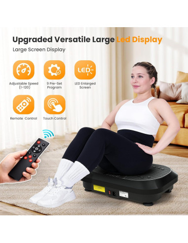 Máquina de Ejercicio Placa Vibrante Hifast S8HF-VP02 120 Velocidades