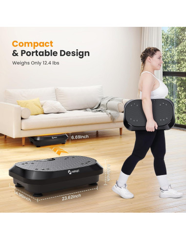 Máquina de Ejercicio Placa Vibrante Hifast S8HF-VP02 120 Velocidades