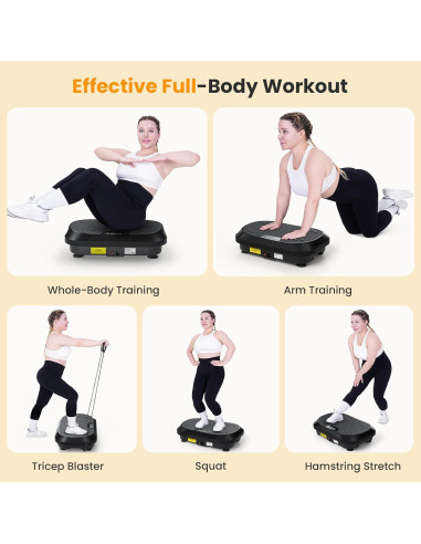 Máquina de Ejercicio Placa Vibrante Hifast S8HF-VP02 120 Velocidades