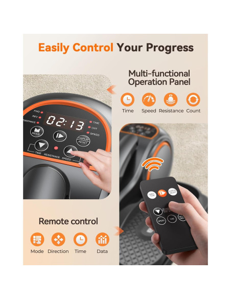 YOSUDA Elíptica Bajo Escritorio Pro con Control Remoto 10 Niveles