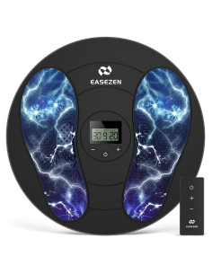 Masajeador de pies EaseZen TENS y EMS, 10 modos, 20 intensidades