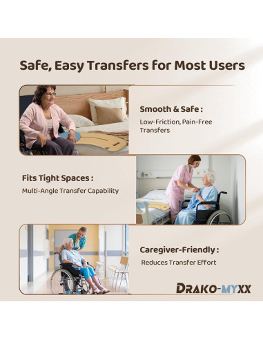 Tabla de Transferencia Deslizante Drako-Myxx 80x22 cm con Cinturón