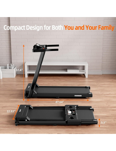 Caminadora Plegable KEY2FUN P01 3.0 HP 136 kg Pantalla LED