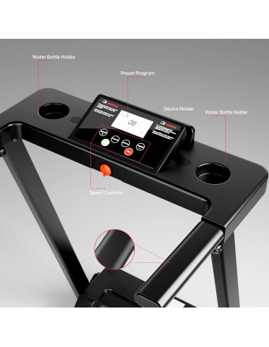 Caminadora Plegable KEY2FUN P01 3.0 HP 136 kg Pantalla LED