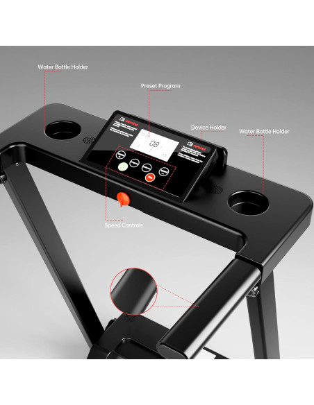 Caminadora Plegable KEY2FUN P01 3.0 HP 136 kg Pantalla LED