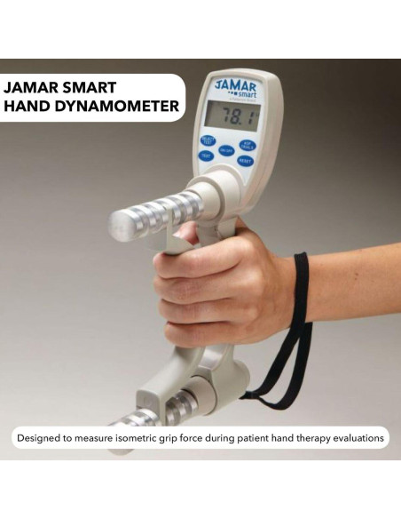 Dinamómetro de Mano Inteligente Jamar 90 kg con App Móvil