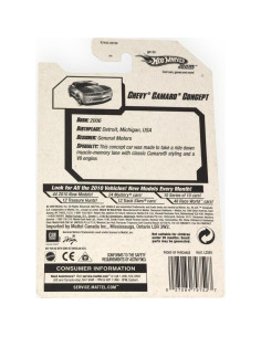 Hot Wheels Chevy Camaro Concept 1:64 Escala Mattel 2010 2