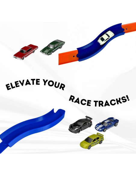 Curvas S Mod Chatelet para Pistas Hot Wheels - Paquete de 5