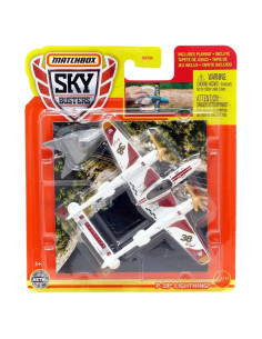 Avión de Juguete Matchbox Sky Busters P-38 Lightning 2022