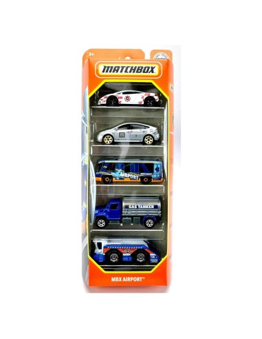 Paquete de 5 vehículos Matchbox Aeropuerto 1:64